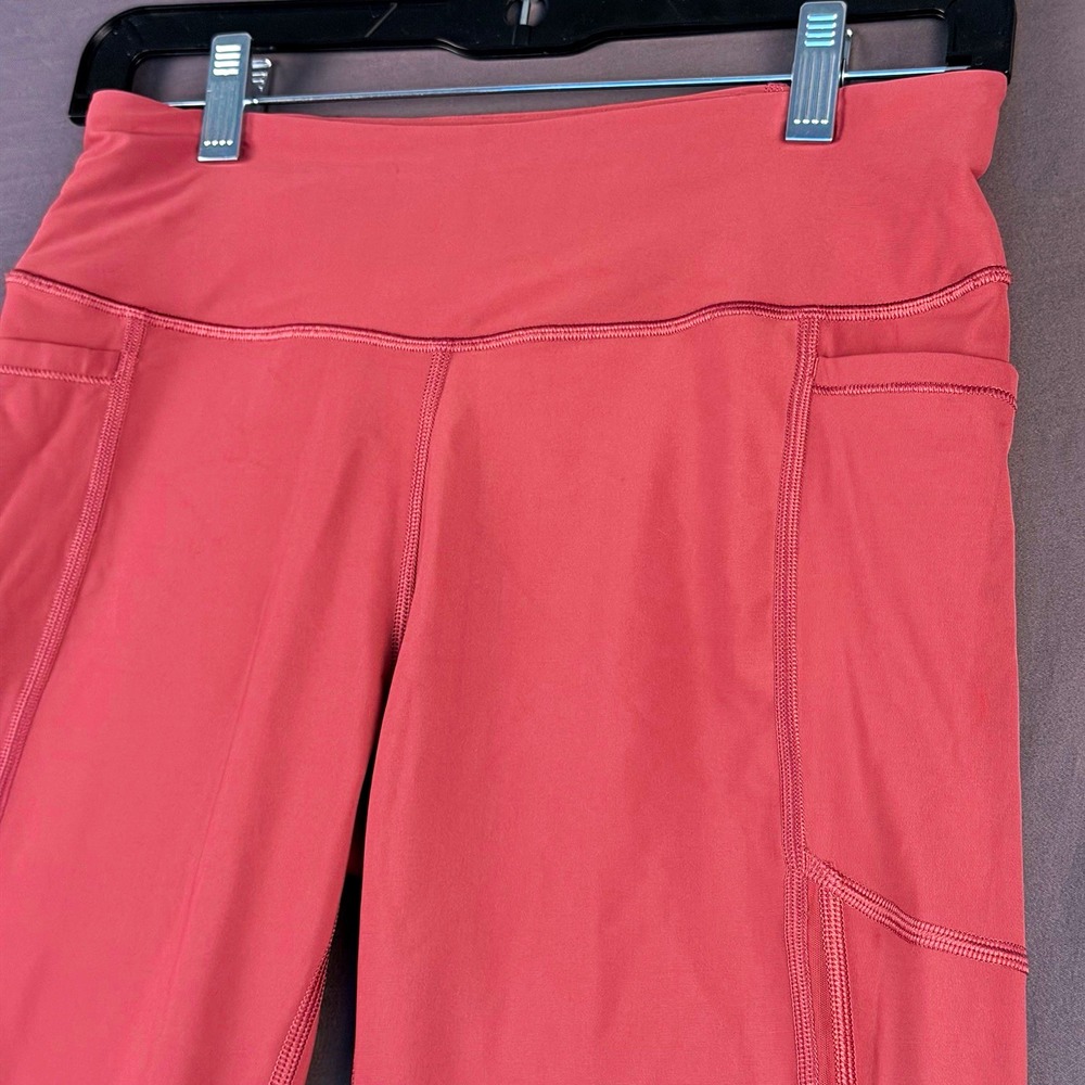 Victoria Sport Total Knockout Tight Pink High Rise Pockets Stretch Ankle M